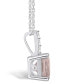 Фото #3 товара Morganite (2 Ct. T.W.) and Diamond Accent Pendant Necklace in 14K White Gold