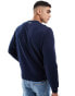 Lacoste unisex branded sweatshirt in navy