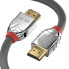 Lindy 3m High Speed HDMI Cable - Cromo Line - 3 m - HDMI Type A (Standard) - HDMI Type A (Standard) - 4096 x 2160 pixels - 3D - Grey - Silver