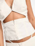 Kyo The Brand cut out detail longline top co-ord in white