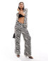 Фото #1 товара SNDYS trouser co-ord in zebra print