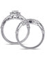 Certified Diamond (3/4 ct. t.w.) Heart-Shape Infinity Bridal Set in 14k White Gold