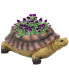 Фото #3 товара Садовый горшок Teddy the Tortoise Sunnydaze Decor 11 дюймов из полирезина для внутреннего/наружного использования