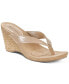 Фото #1 товара Women's Chicklet Wedge Thong Sandals, Created for Macy's