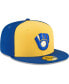 Фото #3 товара Men's Yellow Milwaukee Brewers Cooperstown Collection Wool 59FIFTY Fitted Hat
