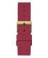 Фото #3 товара Women's Analog Red Silicone Watch 40 mm