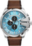 Фото #3 товара Diesel Chief Series Men's Chronograph Watch with Silicone, Stainless Steel or Leather Strap