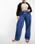 Фото #2 товара Tommy Jeans Plus low rise daisy baggy jean in mid wash