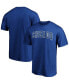 Фото #1 товара Men's Royal Chicago Cubs Official Wordmark T-shirt
