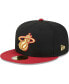 ფოტო #2 პროდუქტის Men's Black, Red Miami Heat Gameday Gold Pop Stars 59FIFTY Fitted Hat