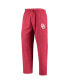ფოტო #2 პროდუქტის Men's Crimson and Heathered Charcoal Oklahoma Sooners Meter Long Sleeve T-shirt and Pants Sleep Set
