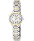 ფოტო #1 პროდუქტის Women's Two Tone Stainless Steel Bracelet Watch 23mm EU2254-51A