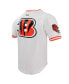 Men's Joe Burrow White Cincinnati Bengals Player Name and Number Mesh T-shirt