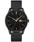 Фото #1 товара Наручные часы Versace Men's Swiss Chronograph Greca Brown Leather Strap Watch 45mm