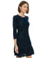 Фото #3 товара Women's Velvet Burnout Paisley Print Dress