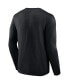 Фото #3 товара Men's Black Nebraska Huskers Broad Jump 2-Hit Long Sleeve T-shirt