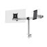 Durable Monitor mount for 1 screen and 1 tablet - Clamp/Bolt-through - 8 kg - 53.3 cm (21") - 86.4 cm (34") - 100 x 100 mm - Silver