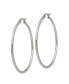 ფოტო #3 პროდუქტის Stainless Steel Polished Diameter Hoop Earrings