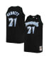 Фото #2 товара Men's Kevin Garnett Black Minnesota Timberwolves Big and Tall Hardwood Classics Jersey