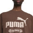 Puma Kidsuper X Graphic Crew Neck Short Sleeve T-Shirt Mens Brown Casual Tops 62