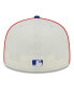 ფოტო #5 პროდუქტის Men's Cream, Royal Toronto Blue Jays Chrome Sutash 59FIFTY Fitted Hat