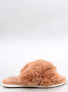Фото #3 товара Меховые тапочки грудь ремни PARRIS CAMEL