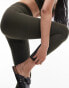 Фото #2 товара ARKET seamless super soft training leggings in khaki green