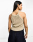 Armani Exchange knit top in beige L - фото #4