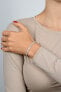 Фото #3 товара Statement Silver Bracelet for Women with Zircons BRC173W