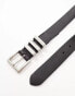 Фото #4 товара AllSaints 30mm leather belt in black