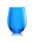 Фото #9 товара Carnival Stemless 19 oz Wine Glasses, Set of 4
