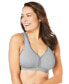 ფოტო #1 პროდუქტის Plus Size Wireless Back-Close Lounge Bra