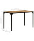 Фото #3 товара Dining Table Solid Rough Mango Wood and Steel 47.2"