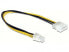 Delock 0.3m P4/Molex 4-pin - 0.3 m - ATX (4-pin) - Molex (4-pin) - Black - Yellow Черный, желтый - фото #2