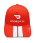 Фото #1 товара Men's Checkered Flag Red and White Bubba Wallace DoorDash Uniform Adjustable Hat