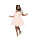 ფოტო #1 პროდუქტის Plus Size Short Sleeve Ruffle Sweetheart Babydoll Dress