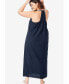 Фото #2 товара Plus Size Breezy Eyelet Knit Long Nightgown