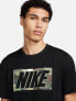 Nike Training camo graphic t-shirt in black