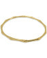 Браслет ADORNIA Bamboo Gold-Plated Bangle