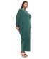 Фото #2 товара Women's Plus Size Louella Asymmetrical Maxi Dress