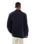 Selected Homme linen mix overshirt in navy