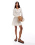 Фото #1 товара Vero Moda ribbed jersey swing dress in cream