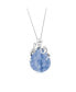 Фото #1 товара Sterling Silver Pear-Shaped Kyanite Octopus Pendant Necklace