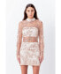 Women's Sequins Embroidered Mini Dress