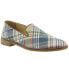 Фото #2 товара Sperry Seaport Levy Washed Plaid Loafers Womens Black Flats Casual STS85155