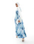 Фото #4 товара Daska cross front maxi dress in cloud print