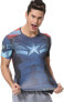 Cody Lundin Men's Compression Armour America Hero Logo Fitness Running Sport Short Sleeve