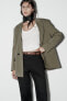 Oversize blazer with padded shoulders