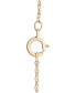 ფოტო #4 პროდუქტის Diamond Hamsa Hand 18" Pendant Necklace (1/10 ct. t.w.) in 10k Yellow or White Gold, Created for Macy's