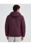 M Essential Hooded Jacket Erkek Dark Wine Mont S202063-838